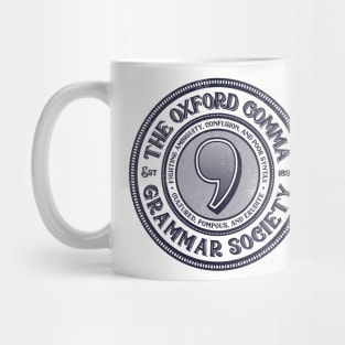 The Oxford Comma Grammar Society Mug